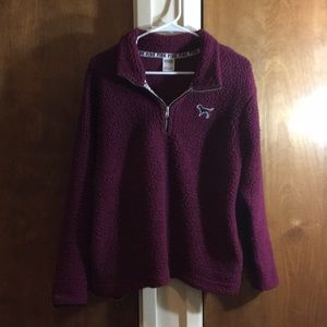Maroon Quarterzip (M) PINK